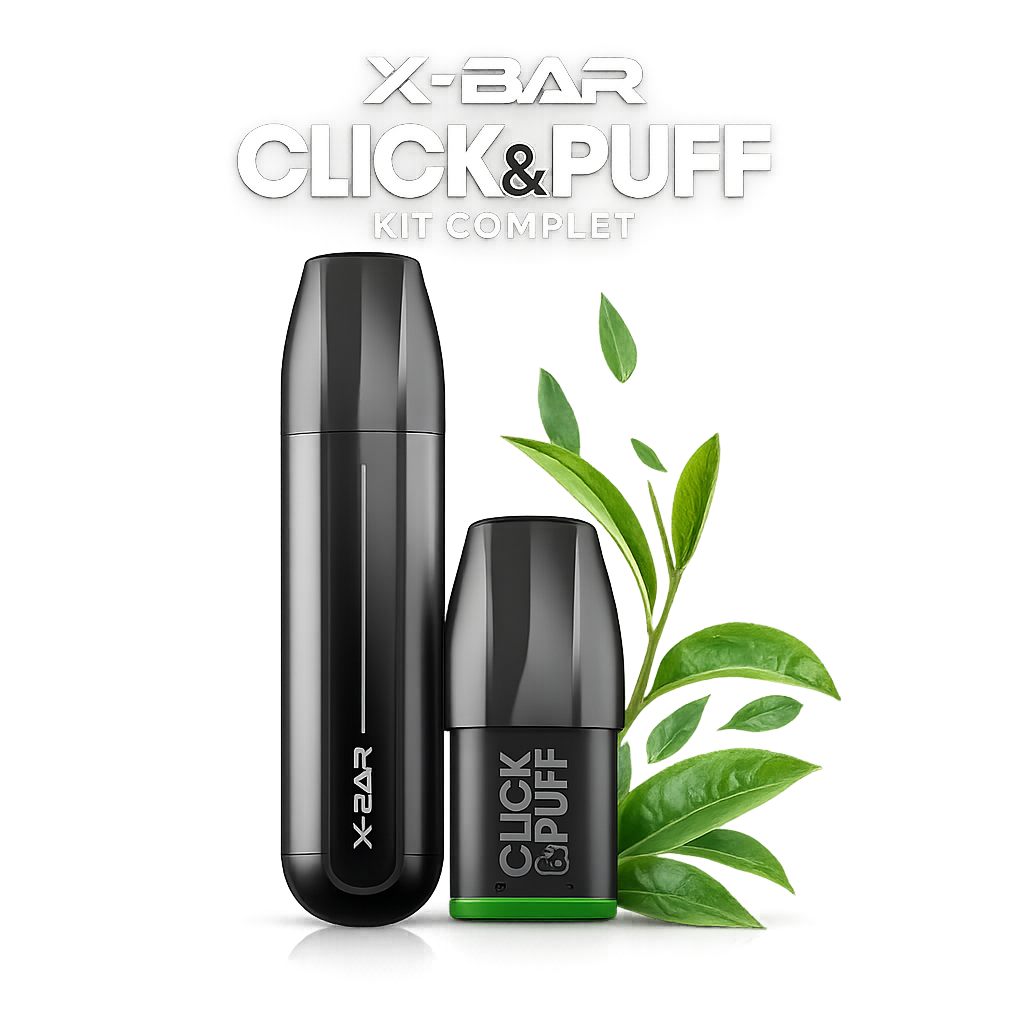 Kit complet VAPE X BAR + CBD 200MG | THC 0.0% Pod à la saveur CBD Terpènes Naturel