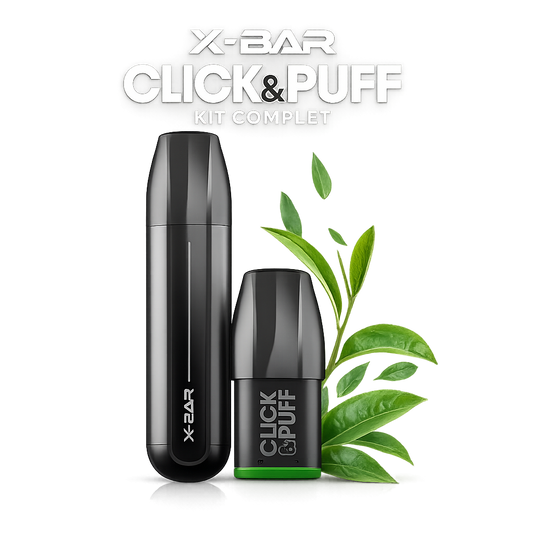 Kit complet VAPE X BAR + CBD 200MG | THC 0.0%  Pod à la saveur CBD Terpènes Naturel